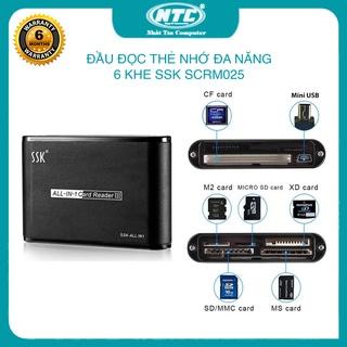 Đầu đọc thẻ nhớ đa năng SSK SCRM025 Card Reader III - Hỗ trợ CF/ M2/ MicroSD/ XD/ SD/ MMC/ MS (2 PHÂN LOẠI TUỲ CHỌN)