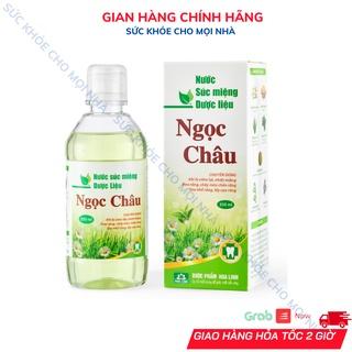 Nước súc miệng dược liệu Ngọc châu bảo vệ chăm sóc răng miệng.chai 350ml.suckhoechomoinha