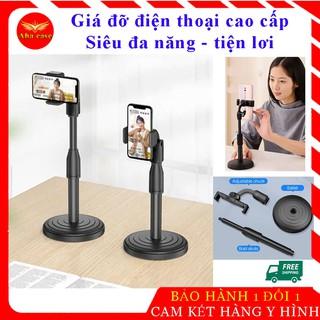 [Freeship] Giá đỡ điện thoại Microphone Stands, kẹp chống lưng 360 ,đế chân tròn để bàn, gia do tiện lợi đa năng