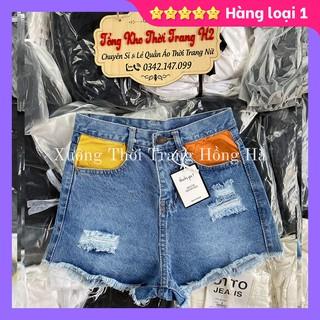 ✅🎯 Ảnh thật 100% 🎯✅ QUẦN SHORT JEAN NỮ ☘️ Jean xanh rách. Quần shorts dáng rộng. Quần túi màu sắc cá tính.