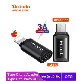 Đầu Chuyển Đổi Mcdodo Type C Sang 3A Micro USB Tương Thích Với Cáp Sạc táo Android OT