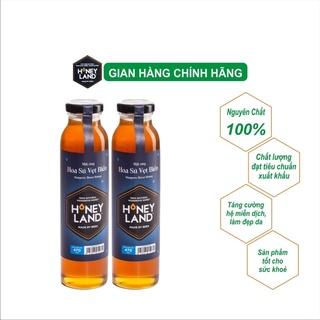 Combo 2 chai mật ong rừng hoa Sú Vẹt Biển HONEYLAND tổng 940g mật ong thiên nhiên nguyên chất