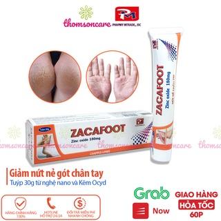 Kem gót chân tay từ Kẽm Oxyd Zacafoot, dưỡng ẩm giảm nứt nẻ ,tinh chất nghệ Nano Curcumin, vaseline và mật ong