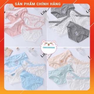 [Hàng chính hãng]Quần lót bầu, sét lót bầu 100% cotton cao cấp chính hãng Enjoy spring thiết kế thông minh cạp chéo