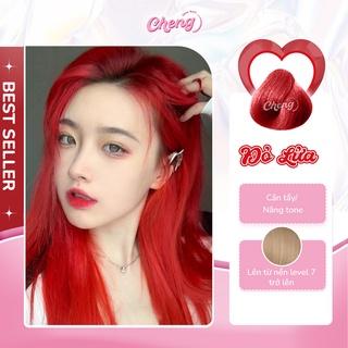 [Mã SKAMFM0612M giảm 15% đơn 100K] Thuốc Nhuộm Tóc Màu ĐỎ LỬA Không Tẩy | Chenglovehair, Chenglovehairs