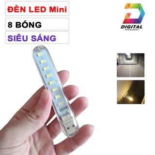 Đèn Led Mini 8 Bóng Siêu Sáng Cổng USB