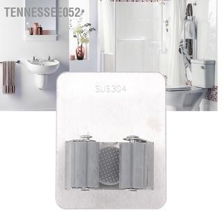 Tennessee052 Giá đỡ cây lau không có móc Có lỗ Lắp đặt miễn phí Điều chỉnh tự động nhỏ gọn bằng thép gỉ màu bạc treo nhà