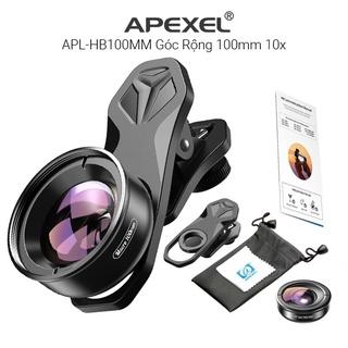 Lens, ống kính macro 100mm chuẩn 4K Apexel APL-HD5BM 10X cho điện thoại