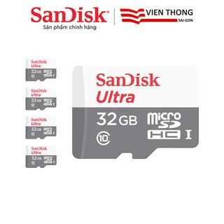 [Mã BMLTM50 giảm đến 50K] Bộ 5 Thẻ nhớ microSD Sandisk 32GB upto 80MB/s 533X Ultra UHS-I Hãng phân phối chính thức