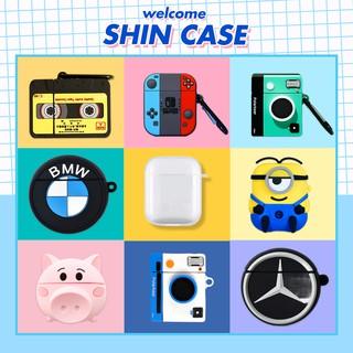 Vỏ Ốp Case bảo vệ bao đựng cho airpods tai nghe không dây bluetooth 1/2/Pro chống va đập - Shin case