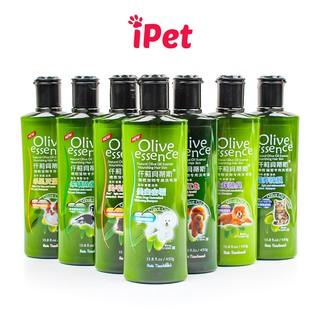 Sữa Tắm Cho Chó Mèo Olive Essence Khử Mùi Dưỡng Lông Diệt Ve Rận 450ml - iPet Shop