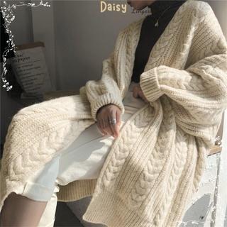 [SP Tốt,Hỏa Tốc] Áo Khoác Cardigan Len Dáng Dài Áo Len Trơn Dài Tay Form Rộng Phong Cách Basic - Mã AOL014