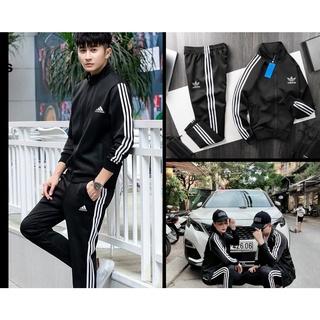 Bộ Thể Thao adidas.s NAM  NỮ Vải POLY cao cấp không bai không xù Thêu Logo, Bộ Quần áo adidas Nam Nữ Thu Đông