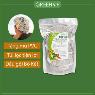 Dầu gội thảo dược Handmade Loại to Tặng kèm chùm đầu PVC cao cấp (Dạng túi lọc)