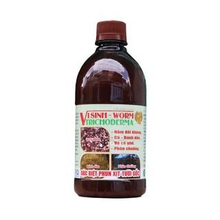 WORM TRICHODERMA  Bacillus chai 500ml - Nấm đối kháng giúp phòng ngừa và hạn chế các loại bệnh của cây trồng