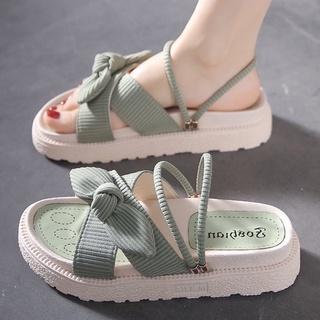 [Mã FATREND18 giảm tới 30k đơn 99k] Giày Sandal Đế Bệt Dày Thời Trang Mùa Hè Dành Cho Nữ Hq048