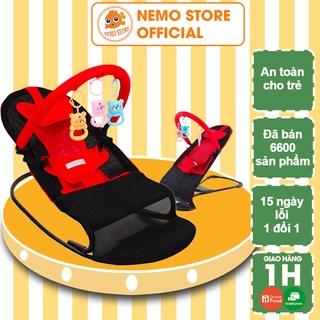 Ghế rung nhún cho bé sơ sinh bập bênh có đồ chơi đa năng thay nôi cho trẻ ngủ ăn dặm chơi Nemo Store