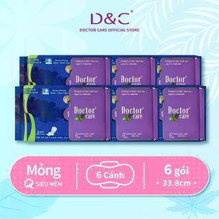 Băng vệ sinh thảo dược D&C ban đêm 33.8cm Combo 6 gói