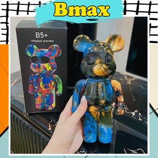 Loa bluetooth mini gấu bearbrick B5+ loa blutooth máy tính laptop pc vi tính giá rẻ với âm thanh hay bass treble rõ ràng