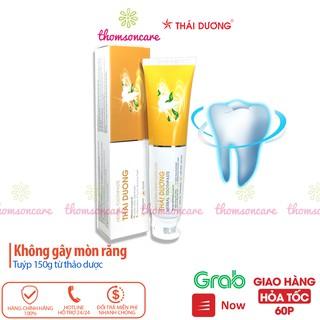 Kem đánh răng dược liệu Sao Thái dương tuýp 150g kem chải răng từ tinh dầu quế, bạc hà, nano bạc