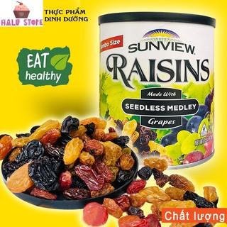 Nho khô Sunview Raisin Mỹ hộp 425 gram hàng chuẩn loại ngon