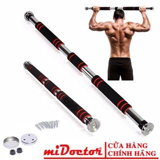 Xà đơn gắn cửa treo tường đa năng tại nhà kích thước tùy chỉnh phù hợp tập gym - Hàng chính hãng miDoctor 61-102cm