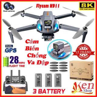 Máy Bay Điều Khiển Từ Xa 4 Cánh K911 Max, Drone Flycam 8K Mini Giá Rẻ, Play cam, Flai Cam WiFi Pin Khỏe Bay Xa 2000M