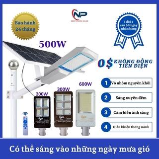 Quà100kĐèn Năng Lượng Mặt Trời Sân Vườn,Đèn Led  Bàn Chải 300W,400W,500W,600w Có Điều Khiển Từ Xa, Chống Nước IP67