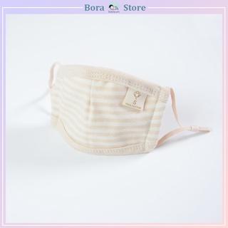 Khẩu trang cho bé, khẩu trang cotton hữu cơ cao cấp có thể điều chỉnh quai đeo