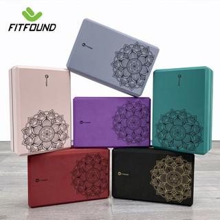 Gạch Gối Tập Yoga Eva Nặng 300g In Hoa Mandala Độ Cứng Cao Không Lún- Yoga Blocks