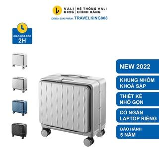 Vali kéo du lịch doanh nhân TRAVELKING808 khung nhôm khóa sâp chính hãng - VALIKING