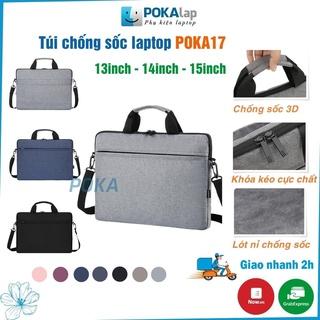 Túi chống sốc laptop POKA17 chất liệu vải oxford  ngăn chống thấm nước 13 inch 14 inch 15 inch - POKALAP