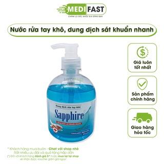 Nước rửa tay khô Sapphire 500ml, dung dịch sát khuẩn nhanh, được cấp phép - tương đương Asirub