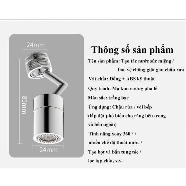 Có những tính năng gì đáng chú ý trên vòi rửa chén?