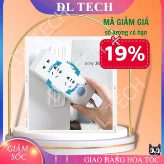 Miếng Dán Tường Treo Ổ Cắm Điện Treo Wifi Móc Treo Đa Năng Tiện Lợi Thanh Giữ Ổ Điện Xoay 360 Độ F443 DL TECH