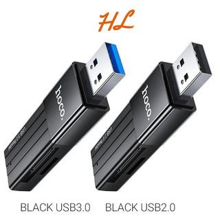 Đầu Đọc Thẻ Nhớ 2.0 / 3.0 Hoco HB20 Mindful - Hỗ Trợ Khe MicroSD / SD - Hưng Long PC