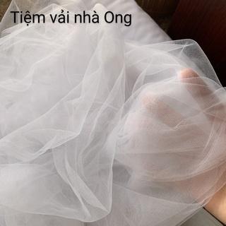 Vải voan lưới tutu trắng (1m dài x 1.7m rộng) loại Sịn đẹp