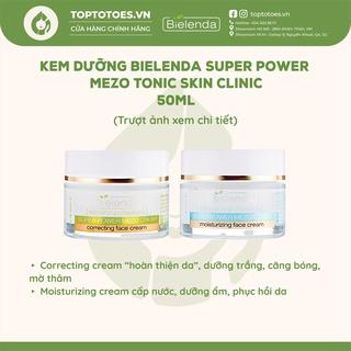 Kem dưỡng Bielenda Super Power Mezo Skin Clinic Correcting sáng da, mờ thâm/ Moisturizing dưỡng ẩm, phục hồi