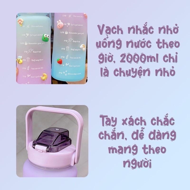 Mỗi vạch trên bình nước 2 lít tượng trưng cho một số lượng nước là bao nhiêu?