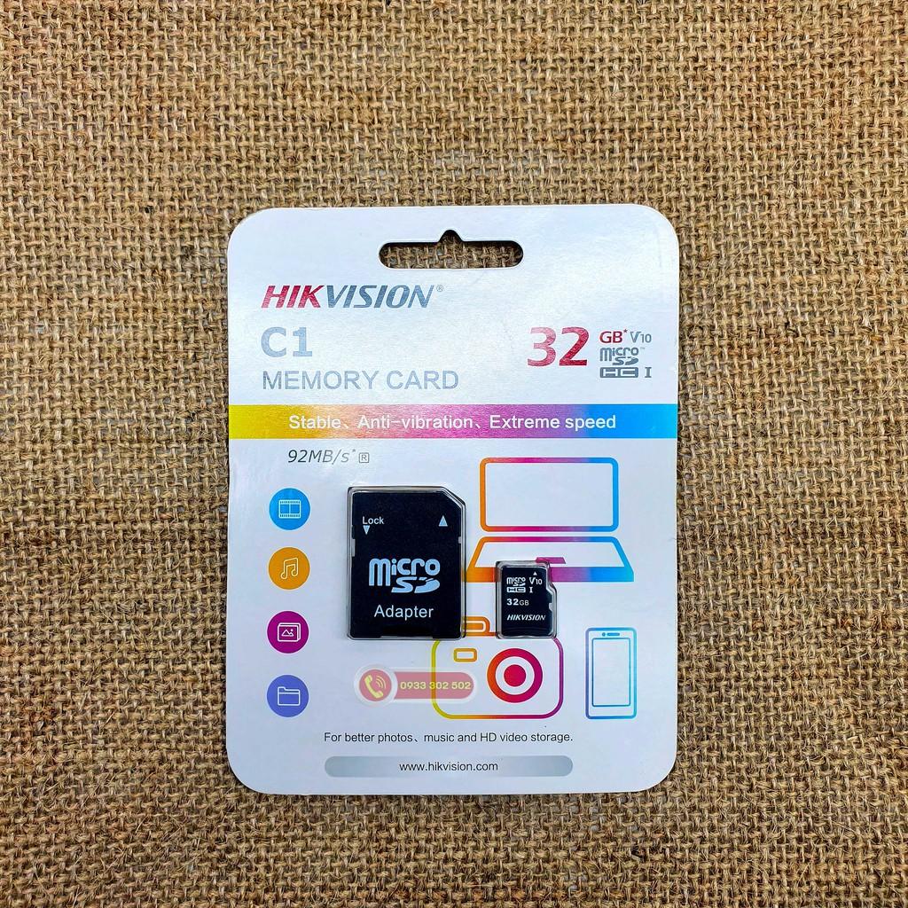 Kích thước và hình dáng của thẻ nhớ Micro SD Hikvision 32GB như thế nào?