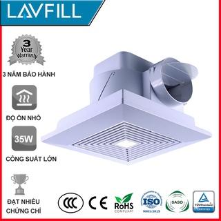 Quạt thông gió, quạt hút gió âm trần-ốp trần Model LAVFILL LFCV-16A (Installing Size: 230*230 mm)