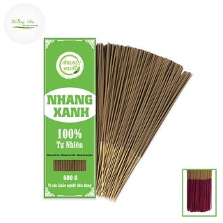 Nhang xanh trầm hương [HỘP 500G] nhang sạch làm từ 100% thiên nhiên, an toàn cho sức khỏe