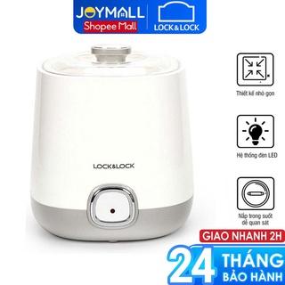 Máy làm sữa chua Lock&Lock EJY110SLV 1000ml - Hàng chính hãng nắp thủy tinh dễ quan sát, lên men tự động - JoyMall