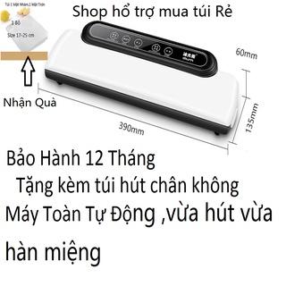 Máy hút chân không thực phẩm mini cao cấp DTM-600-bảo hành 12 tháng-tặng 10 túi hút 1 mặt nhám 17-25cm