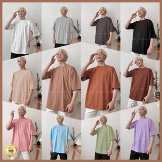 Áo Phông Trơn Tay Lỡ form rộng OVERSIZE vải thun co giãn Nam Nữ Unisex - thoáng mát, không nhăn, hàng chính hãng 💥 GIDI