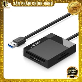 Đầu đọc thẻ nhớ SD-TF-CF-MS Ugreen 30229 chuẩn USB 3.0 cao cấp - HapuStore