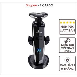 Máy cạo râu Rayco 4dShaver cầm tay cao cấp , Máy cạo râu khô đa năng mini 3 lưỡi kép cạo êm chống nước IPX7