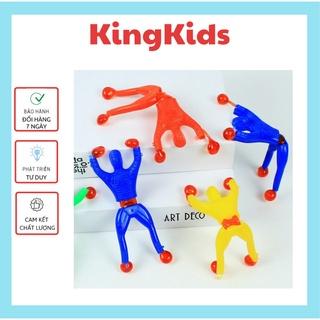 Đồ chơi người nhện dính tường leo núi vui nhộn nhiều màu sắc cho bé KingKids