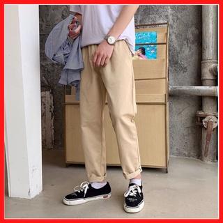 Quần kaki trơn,Quần Baggy Nam Nữ KAKI Ống Suông Unisex co giãn trẻ trung năng động