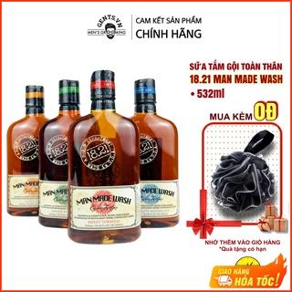 Sữa tắm, dầu gội xả 3 trong 1 cho nam 18.21 Man Made Wash 532ml hương nước hoa thơm lâu